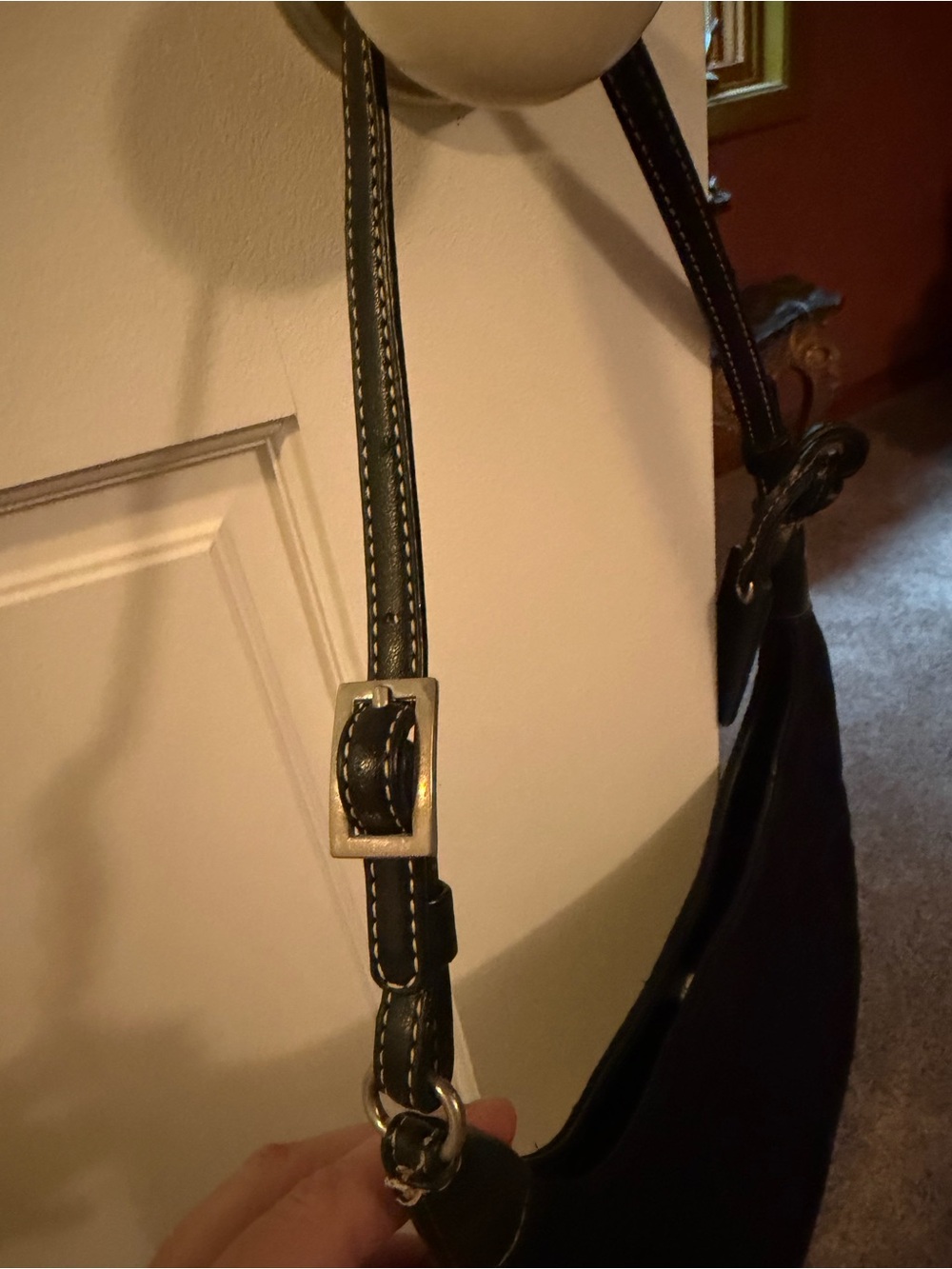 Express Black Shoulder Bag with Logo Jacquard - Picture 5 of 5